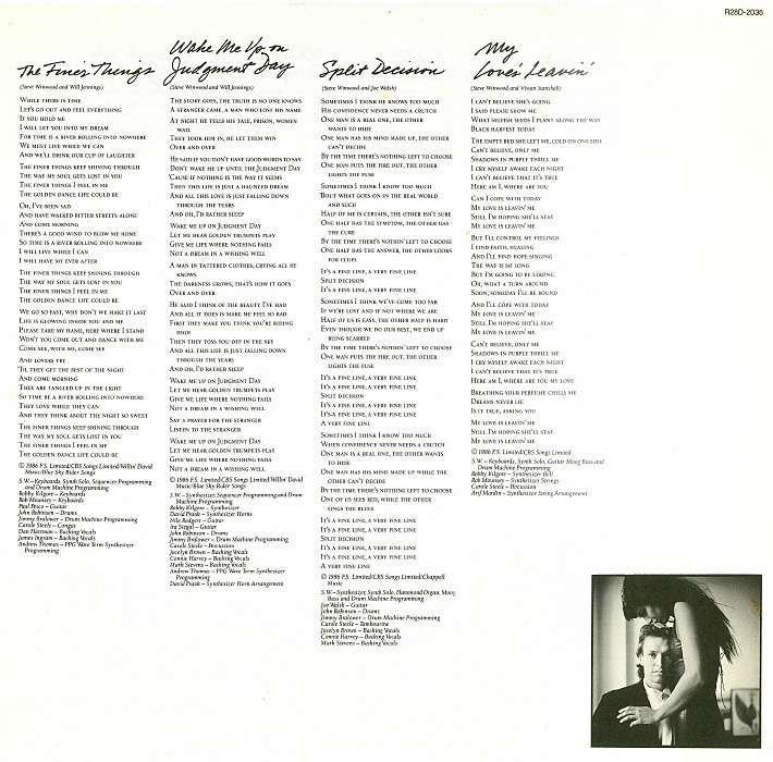 Back In The High Life